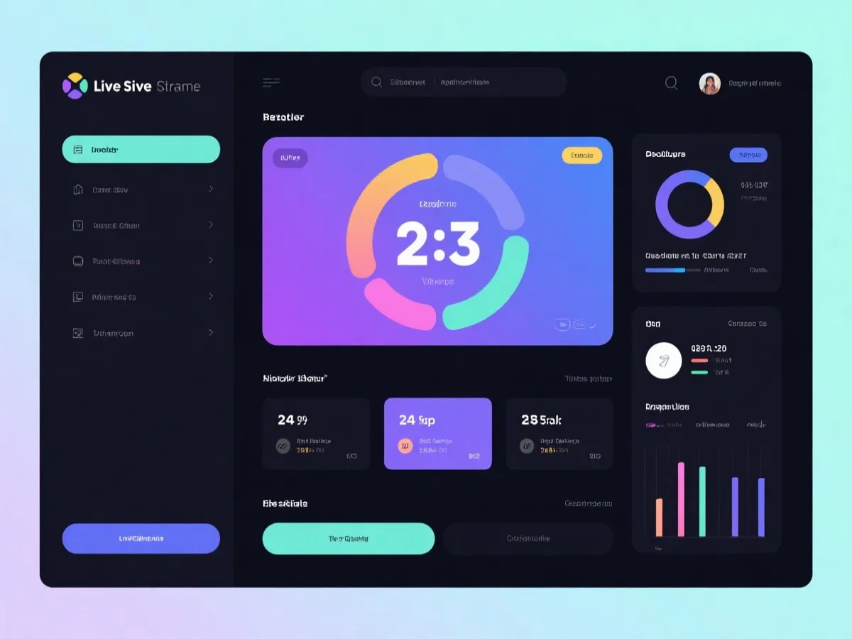 直播观看与数据联动示意图