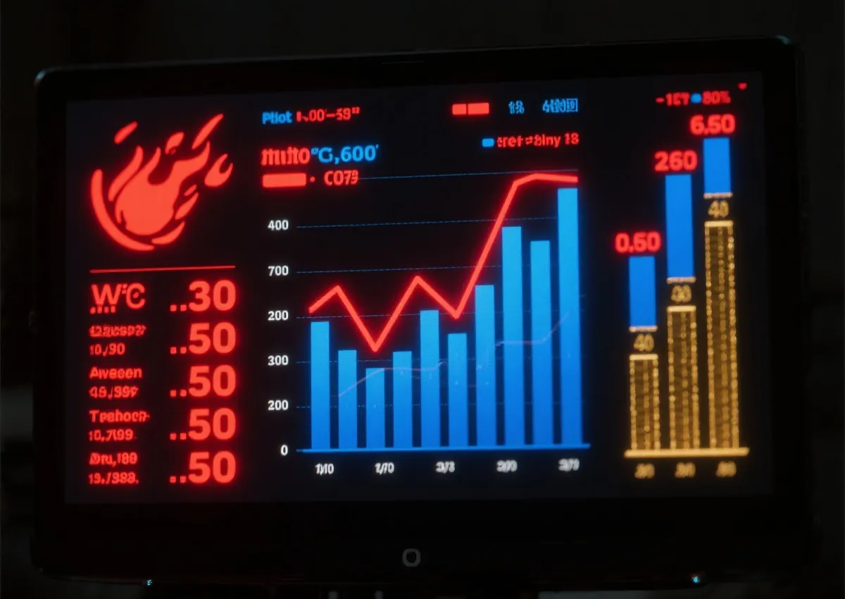 冷热号码走势图示意